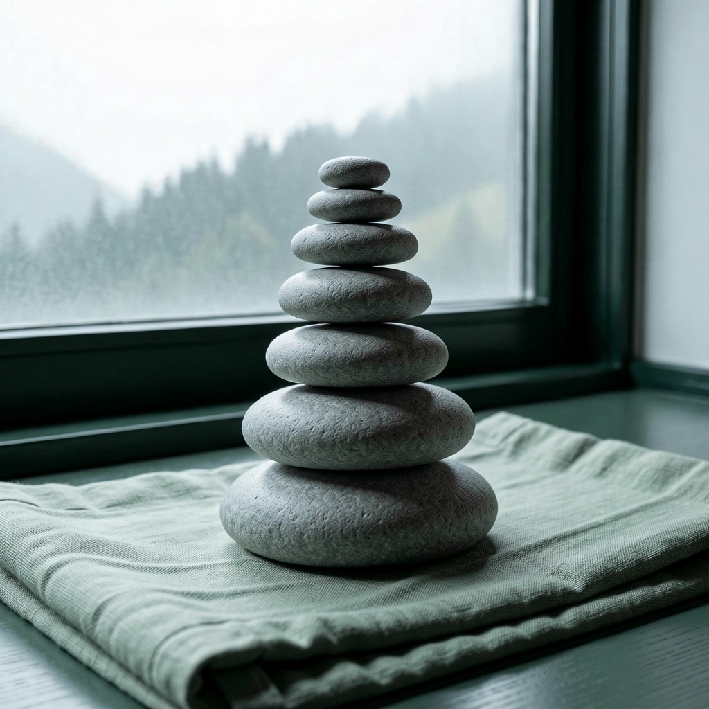 Calming river stones